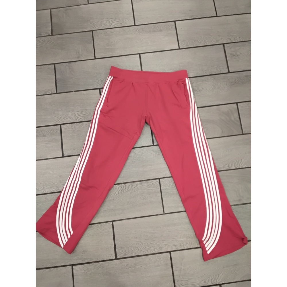 Urban Beast Mens Stripe Long Pant Red White UB3024 Athletic Track Pants Small